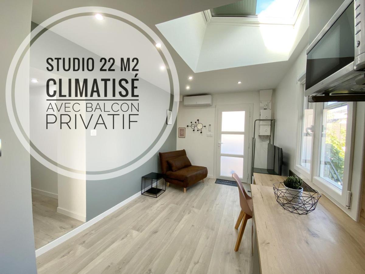 Studio Ora - 22M² - Climatise Avec Balcon Privatif Bassens  Luaran gambar